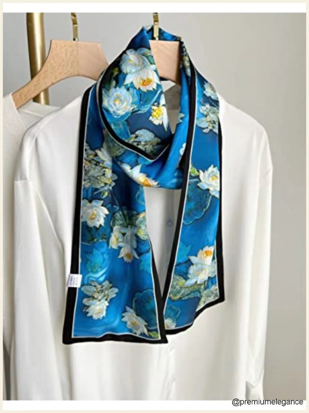 100% Mulberry Silk Scarf for Women - Long Oblong Shawl Head Wrap Neck Scarf